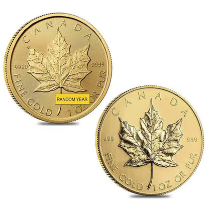1 oz Canadian Gold Maple Leaf $50 Coin (Random Year)
